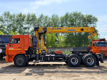 Бортовой КАМАЗ 43118 с КМУ XCMG SQS 300-5 (дв. КАМАЗ,  сп/место)_1